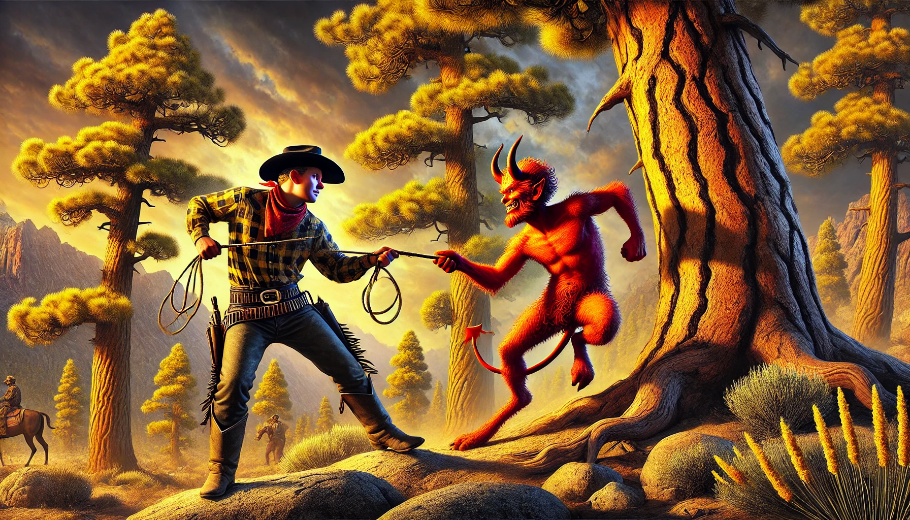 Tyin a knot in the Devils Tail cowboy poet Gail Gardner | AZpoetry.com